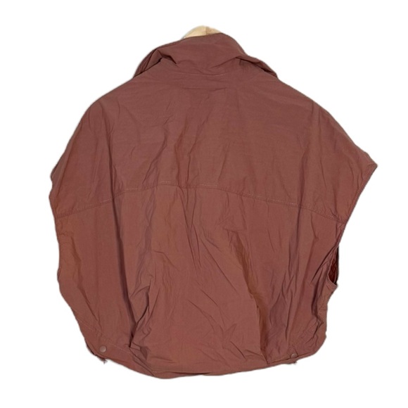 Zara‎ oversized sleeveless parachute vest top XS-M Gorpcore mauve - Picture 2 of 6